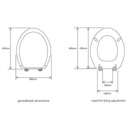 Roper Rhodes Curve Anti-Bacterial Soft Close Toilet Seat