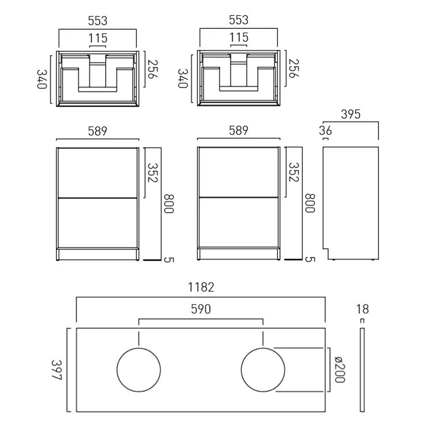 Vado Safari 1200mm Floorstanding Vanity Unit & Worktop