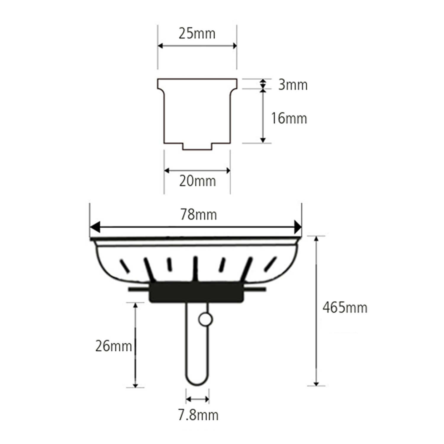 Caple Basket Strainer