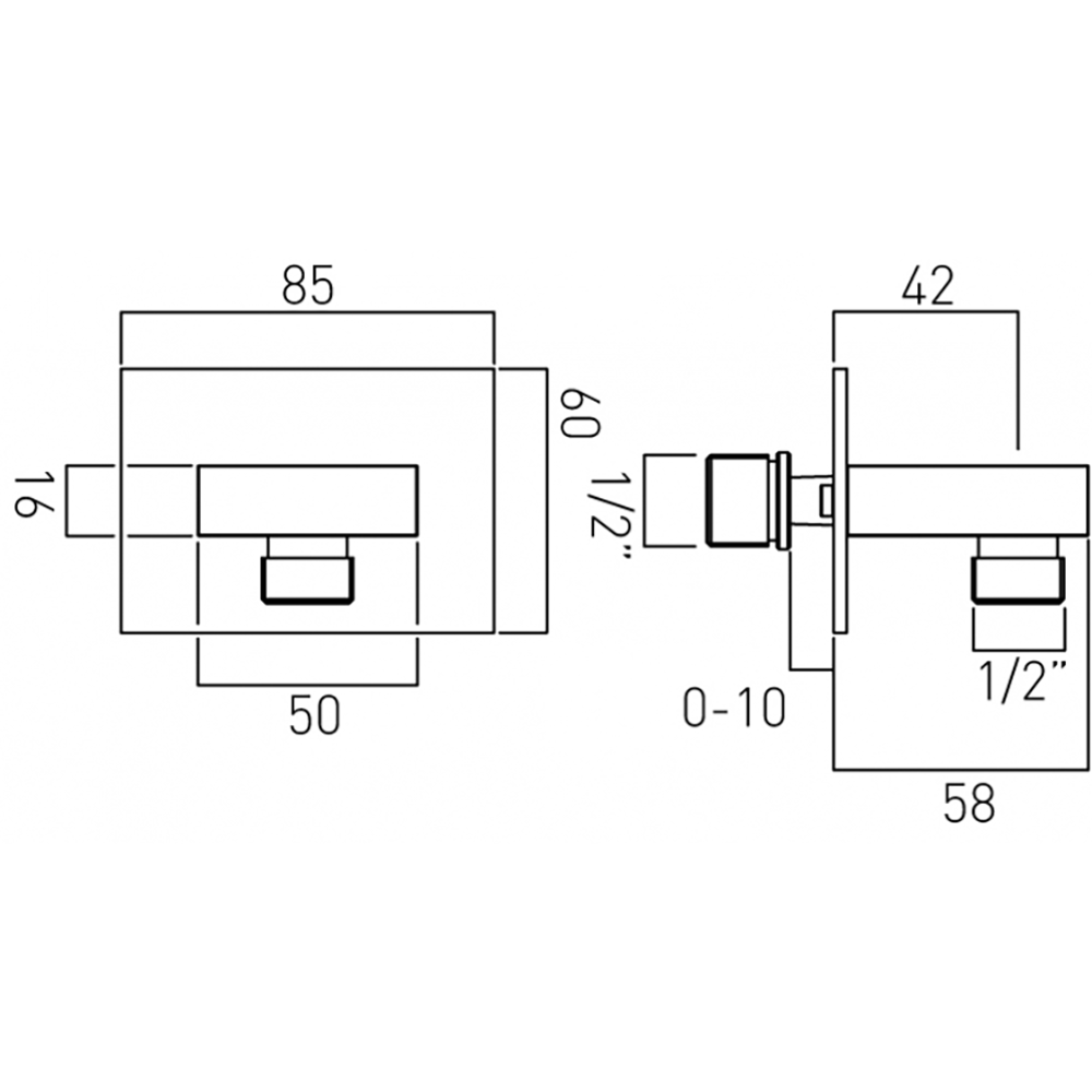 Vado Instinct Wall Outlet