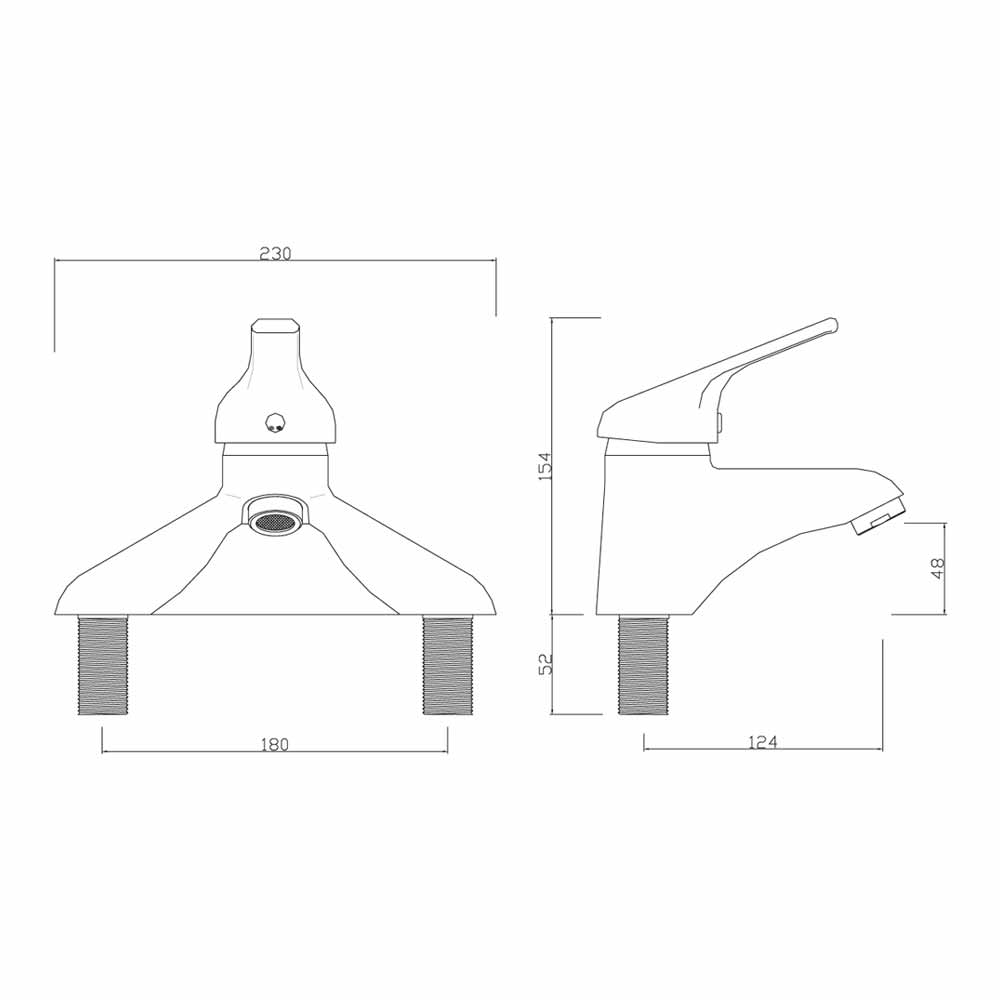 Sagittarius Prestige Single Lever Bath Filler