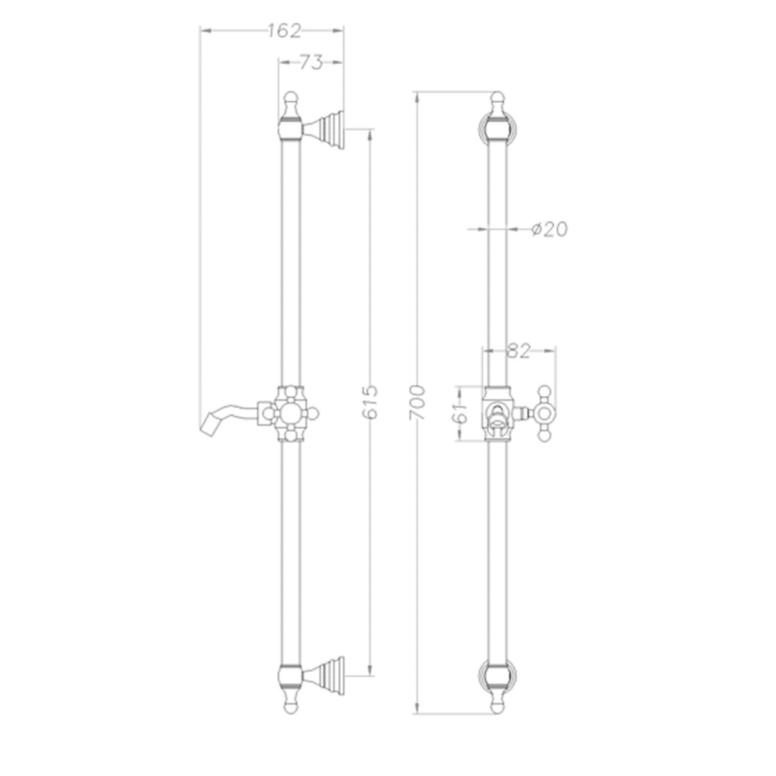 Sagittarius Victoria Slide Rail Kit