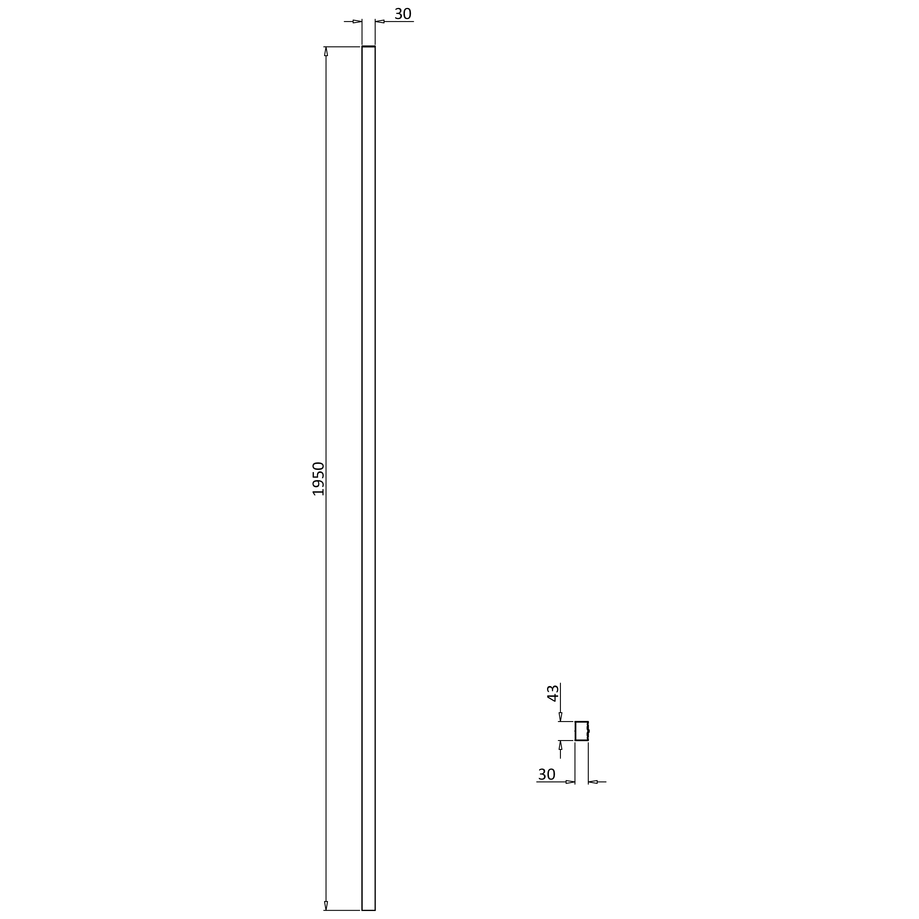 Crosswater Clear 6 Extension Profile
