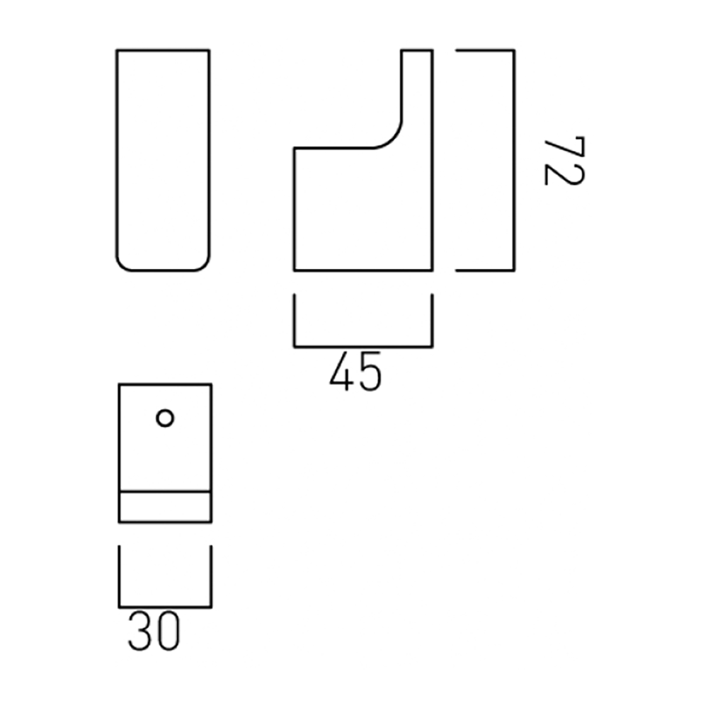 Vado Shama Robe Hook