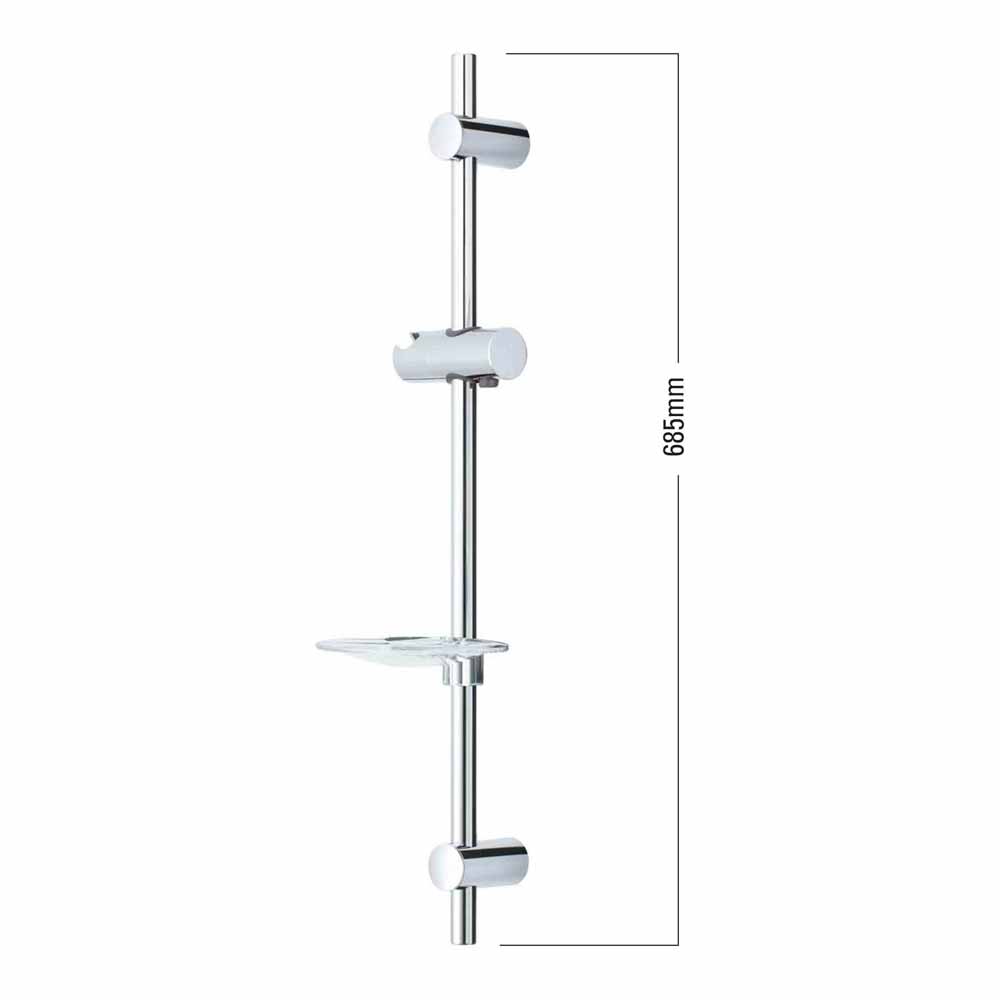 Roper Rhodes Wave Riser Rail with Soap Dish