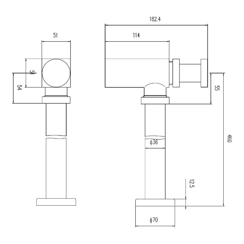 nuie Square Bottle Trap & Extention Tube