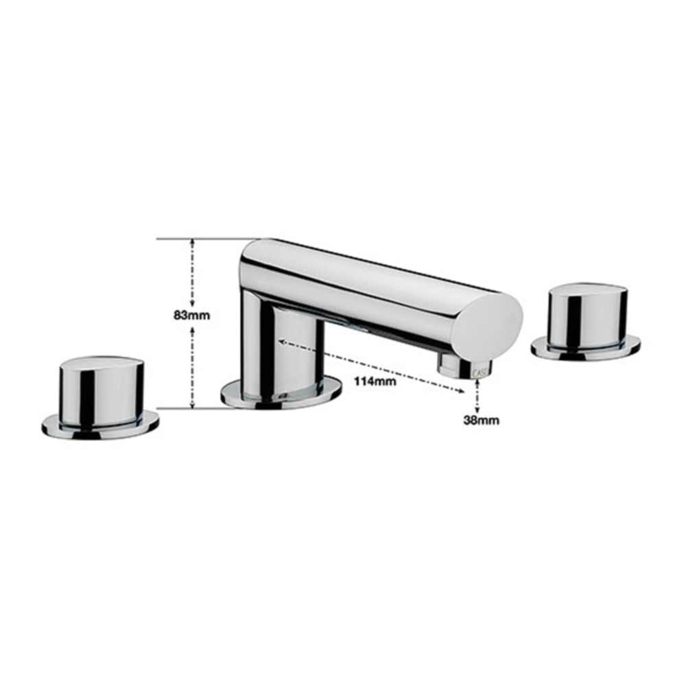 Sagittarius Oveta 3 Hole Bath Filler