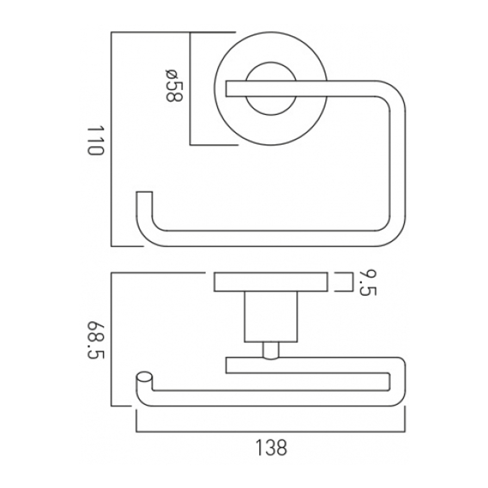 Vado Elements Toilet Roll Holder