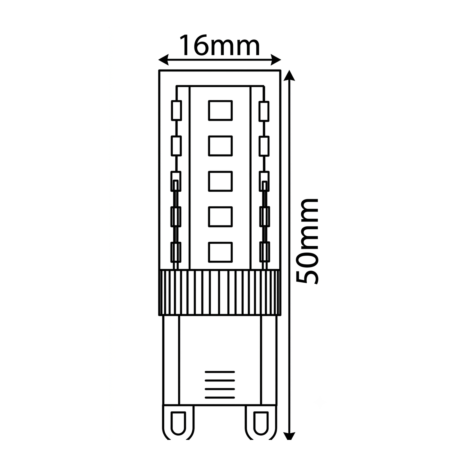 Harbour G9 Clear Capsule Warm White 3.5W LED Bulb