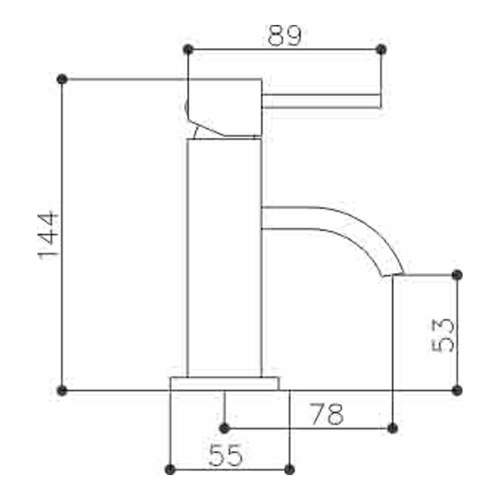 Sagittarius Echo Cloakroom Basin Mixer