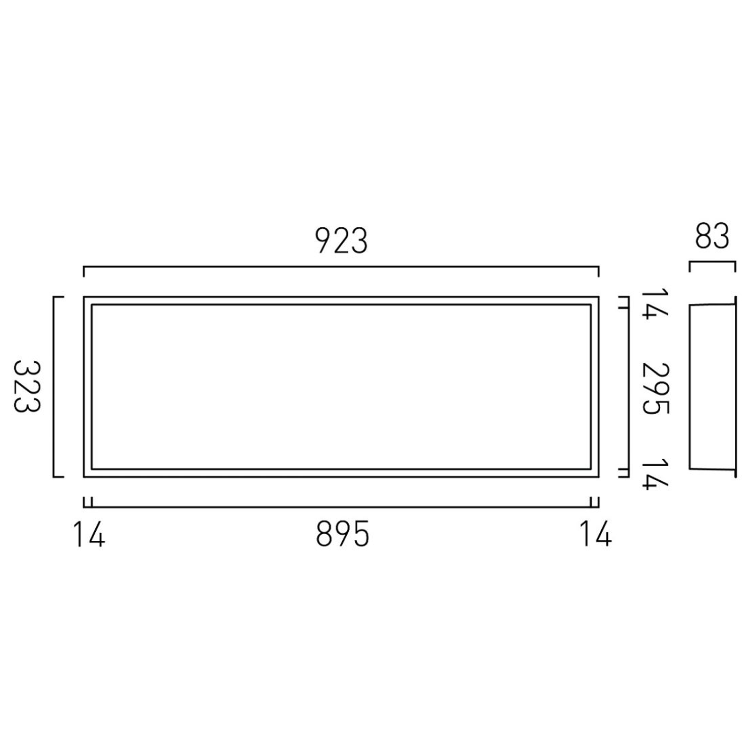 Vado Muse Shower Niche 923 x 323mm