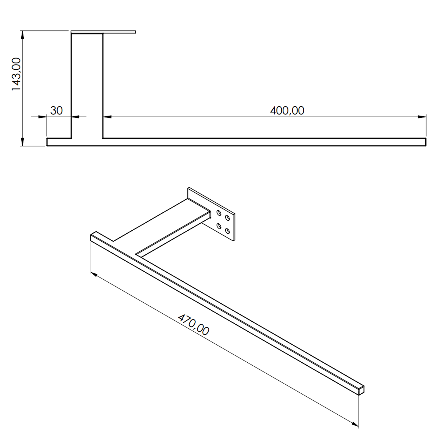Carisa X Type Radiator Towel Holder