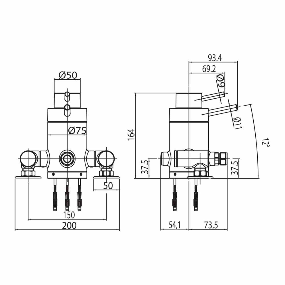 Sagittarius Ergo Exposed Thermostatic Shower Valve