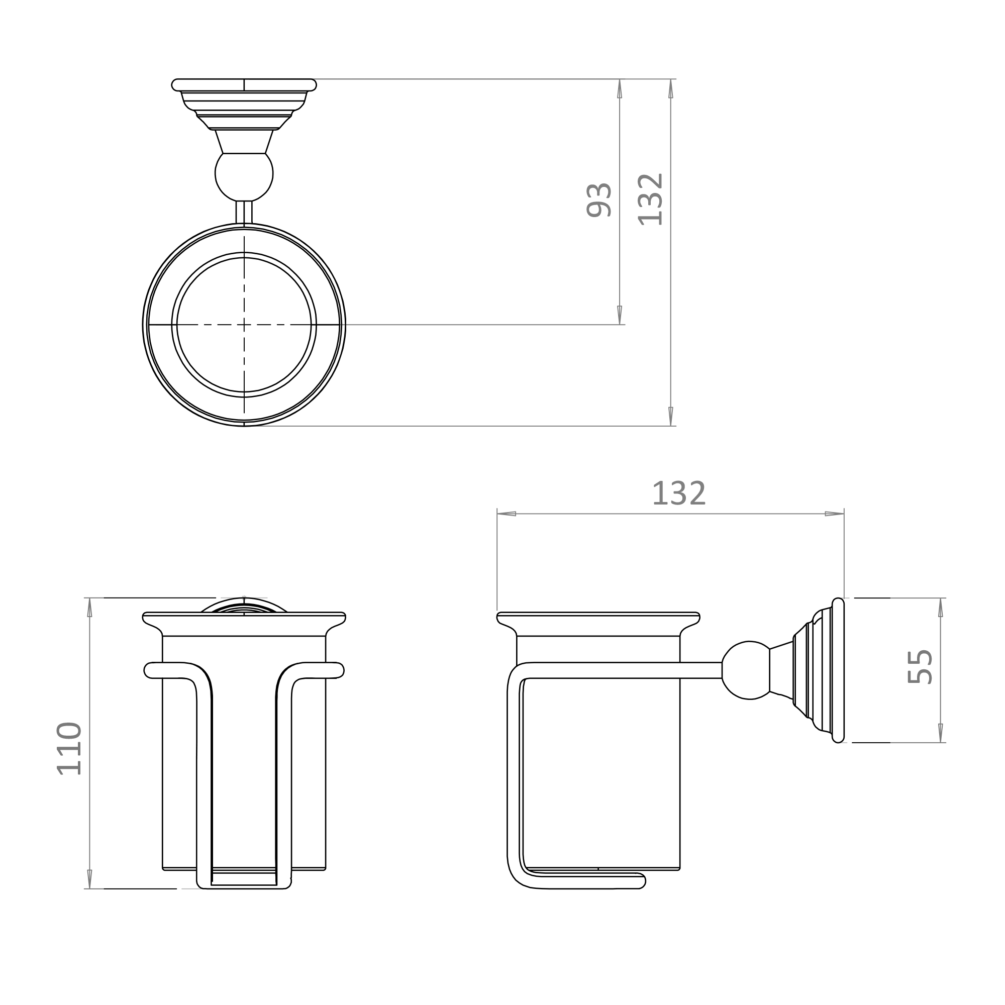 Crosswater Belgravia Tumbler Holder
