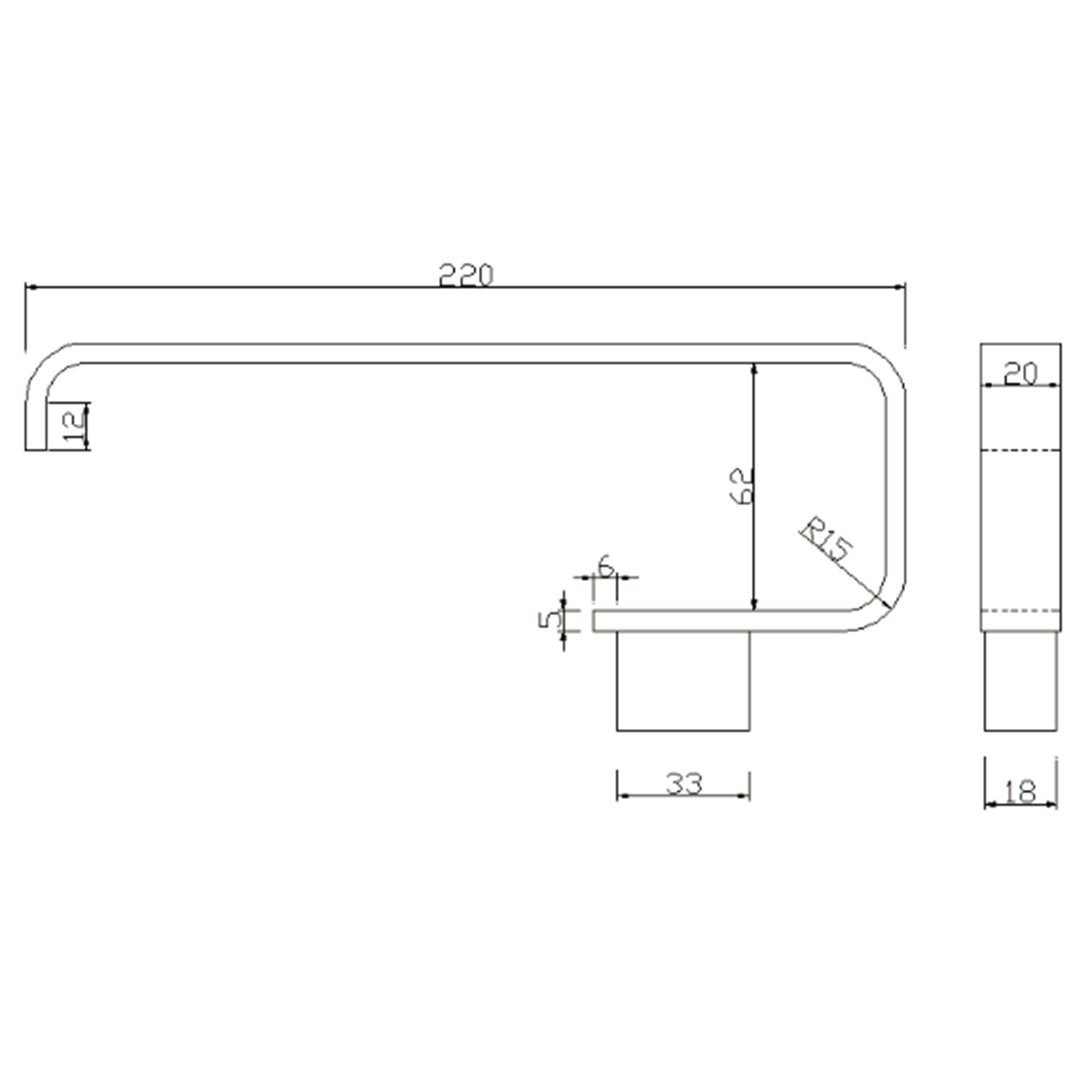 Harbour Status Towel Ring - Brushed Brass