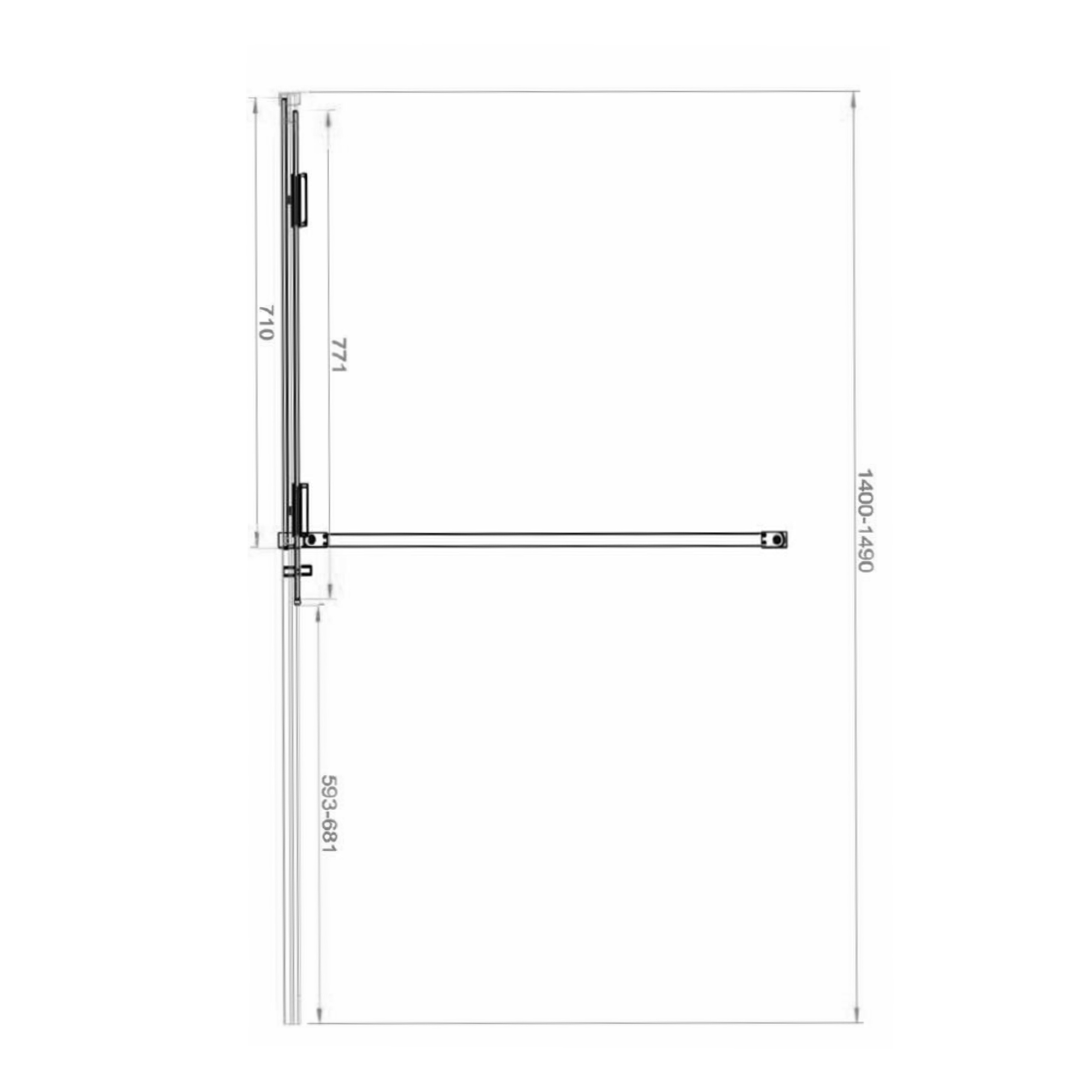 Harbour Momentum 8mm Easy Clean 2m Tall Sliding or Wetroom Shower Door & Optional Side Panel - Chrome