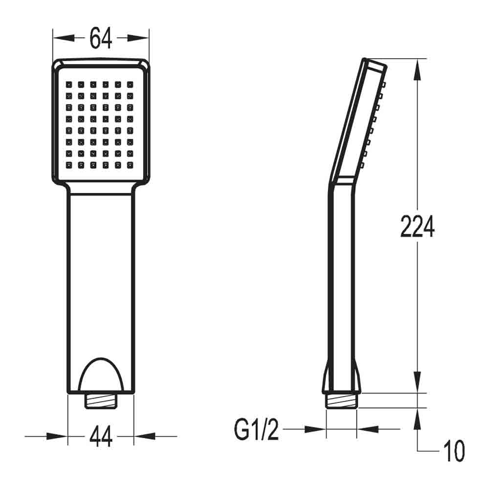 Flova Dekka Single Function Handset