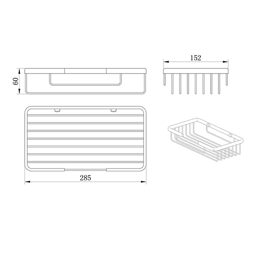 Drench Large Wire Soap Basket
