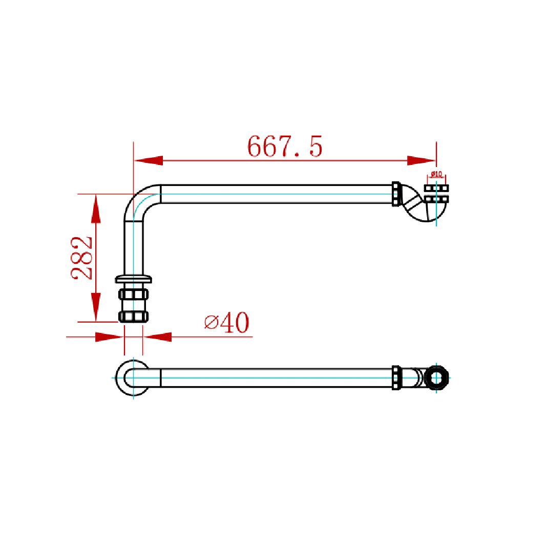 Sagittarius Exposed Low Seal Bath Trap