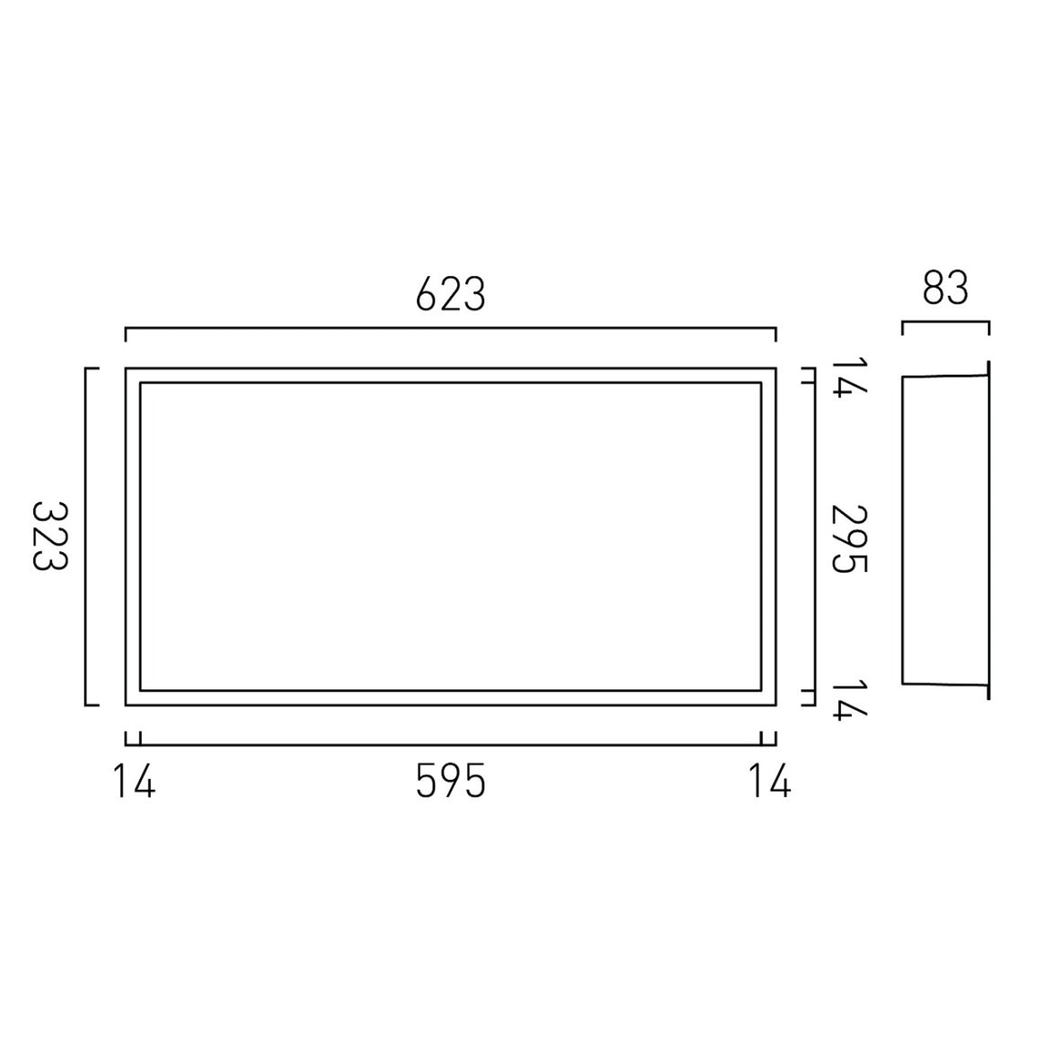 Vado Muse Shower Niche 623 x 323mm