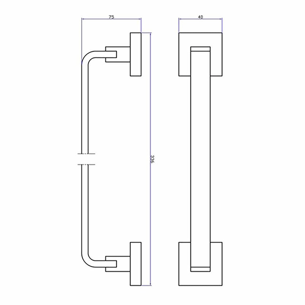 Crosswater Zeya Towel Rail Small - 300mm