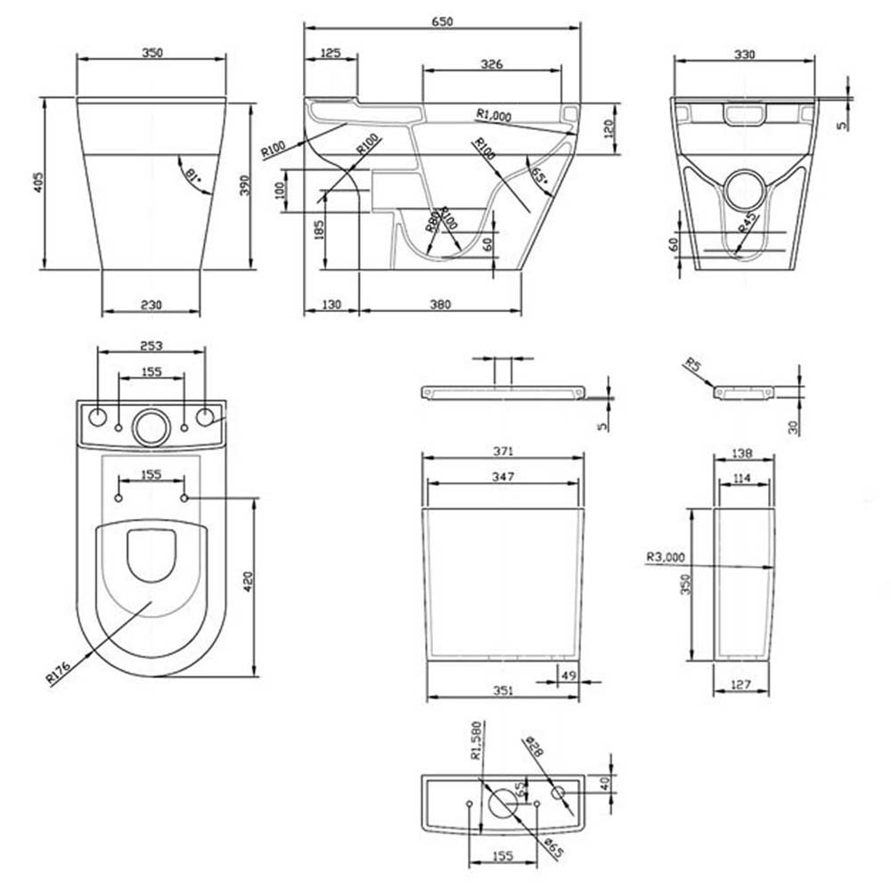 Christine Close Coupled Toilet & Soft Close Seat