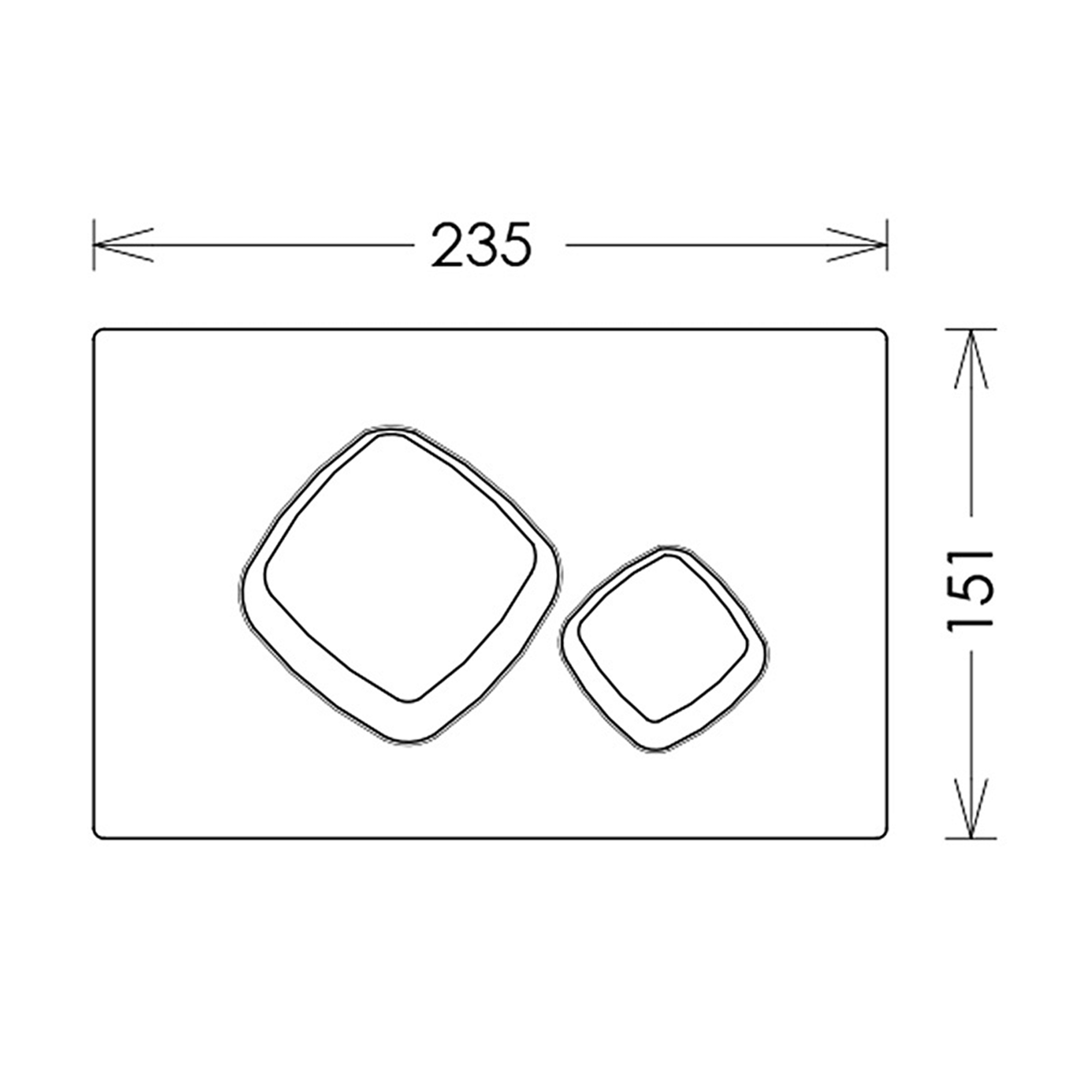 Abacus Mode Flush Plate