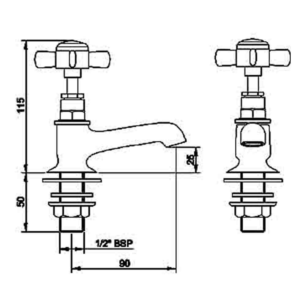 nuie Beaumont Basin Pillar Taps