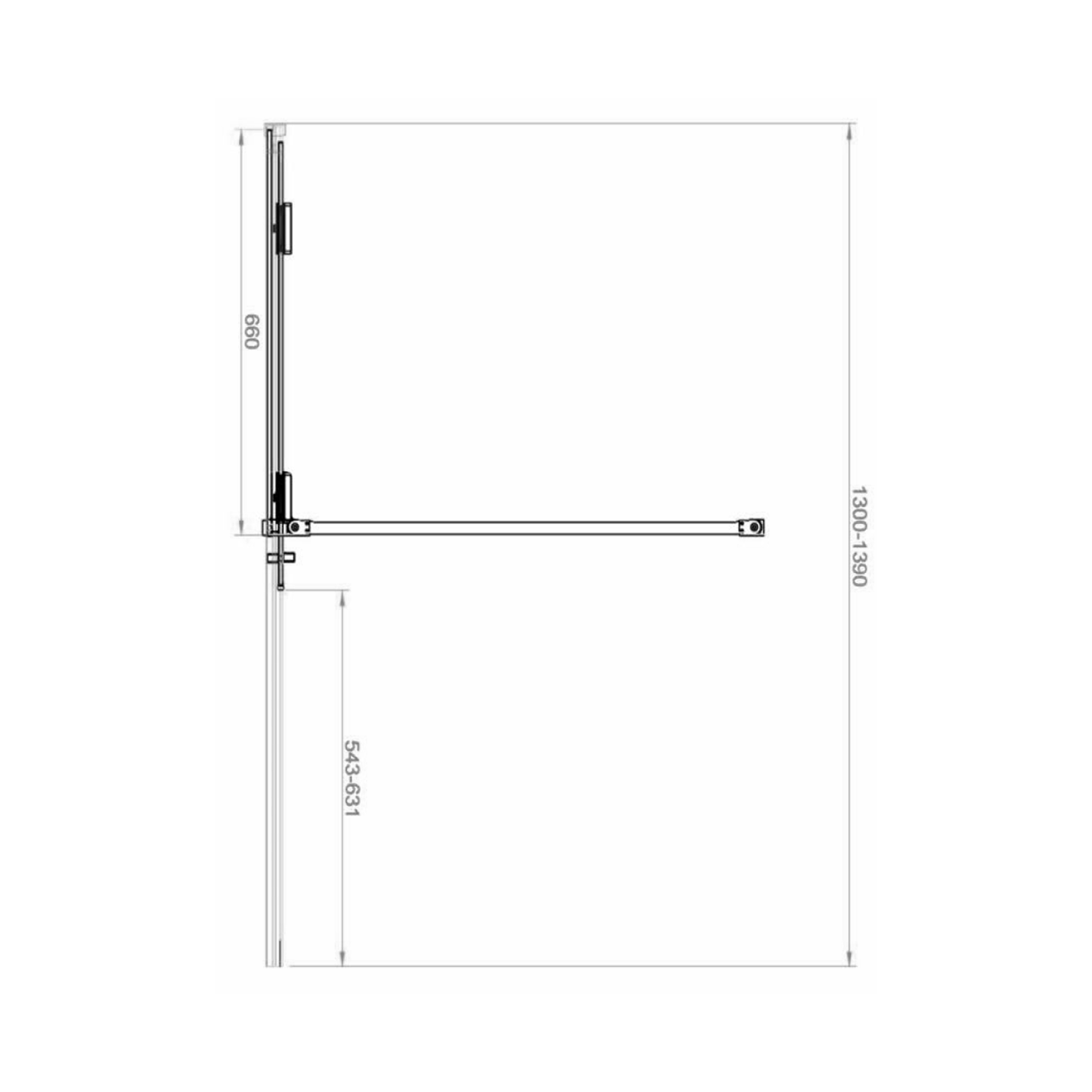Harbour Momentum 8mm Easy Clean 2m Tall Sliding or Wetroom Shower Door & Optional Side Panel - Chrome