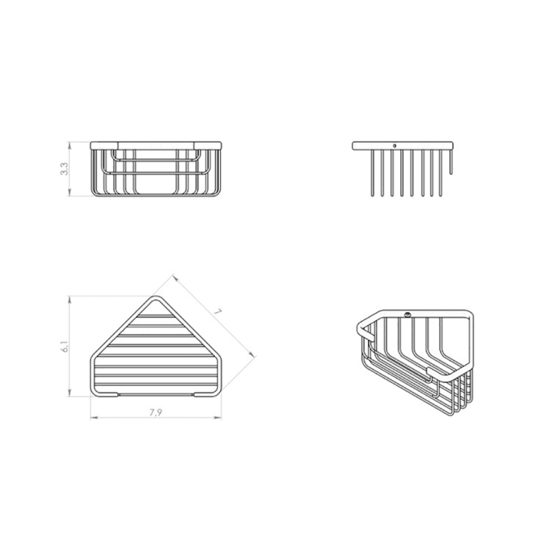 Gedy Deep Corner Basket