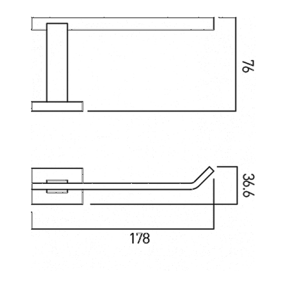 Vado Level Toilet Roll Holder