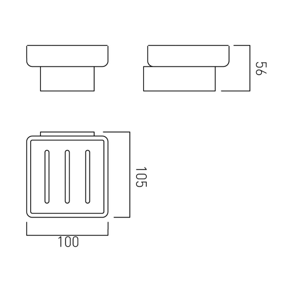 Vado Shama Wall Mounted Soap Dish & Holder