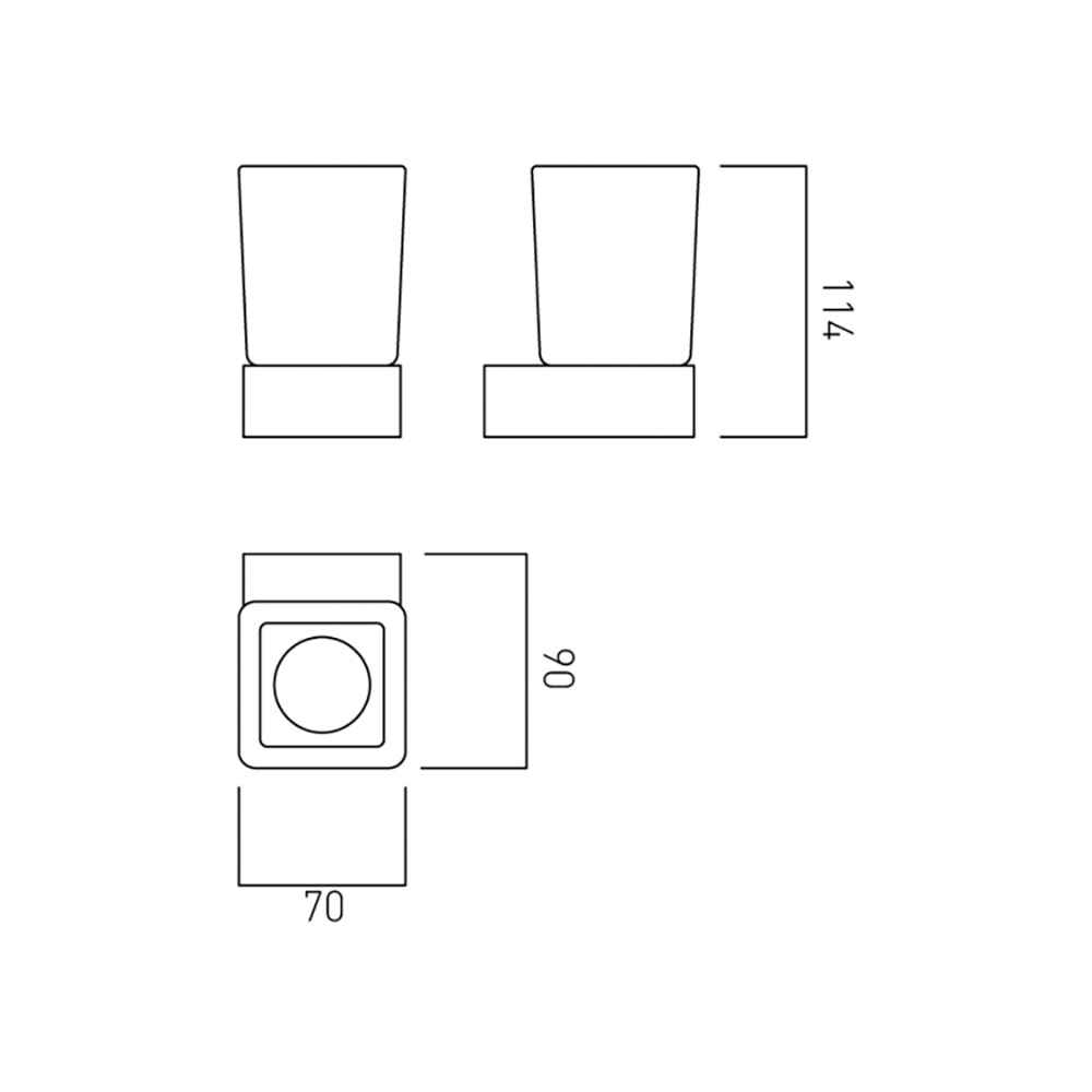 Vado Shama Tumbler & Holder