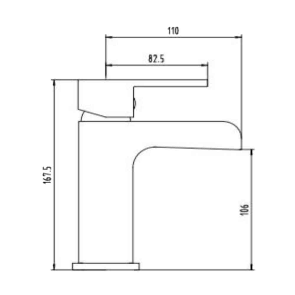 Sagittarius Metro Monobloc Basin Mixer with Clicker Waste