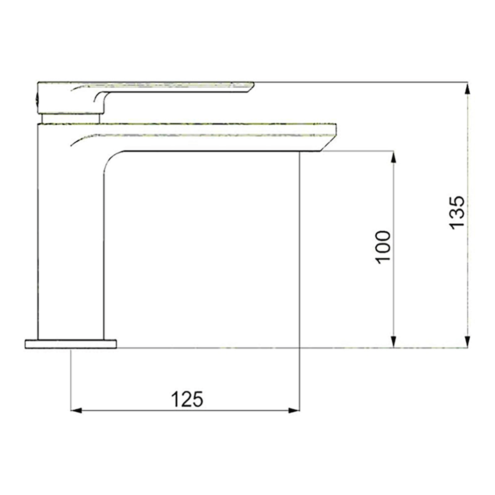 Crosswater Pier Monobloc Basin Mixer