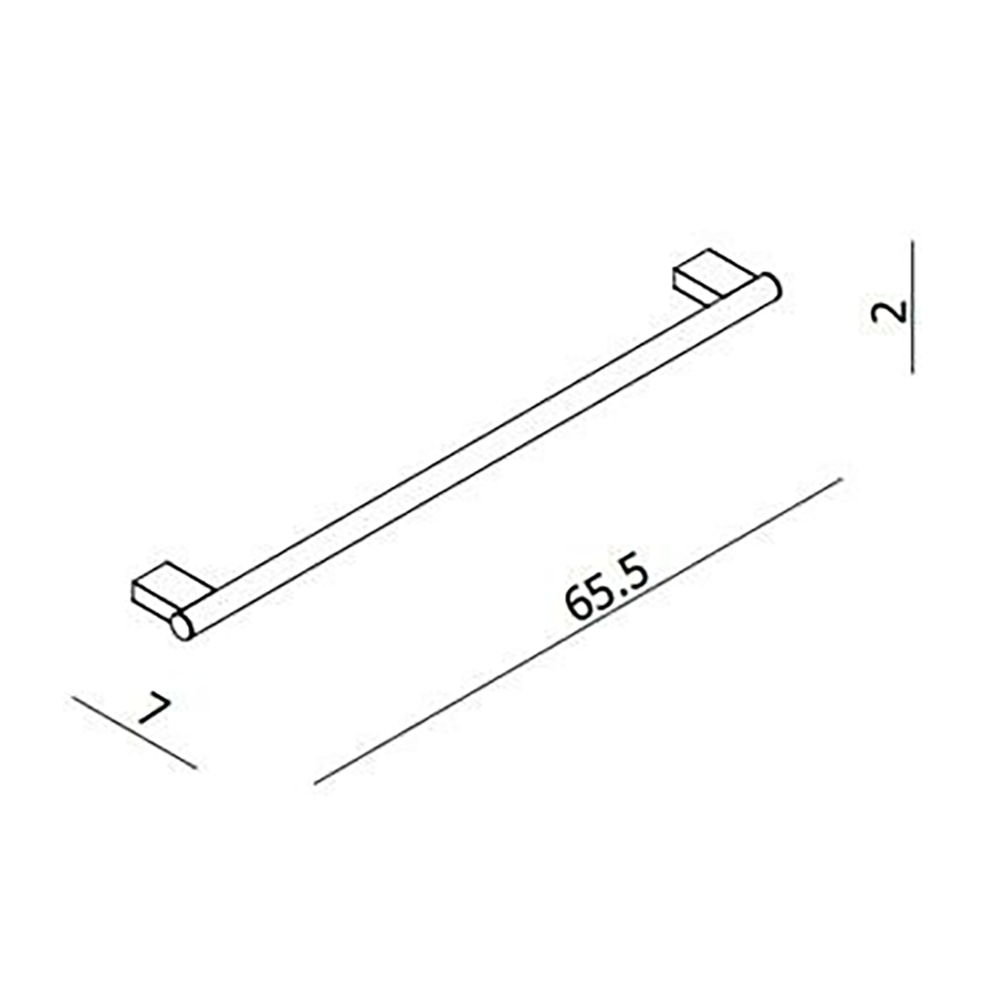 Crosswater MPRO Single Towel Rail - 600mm