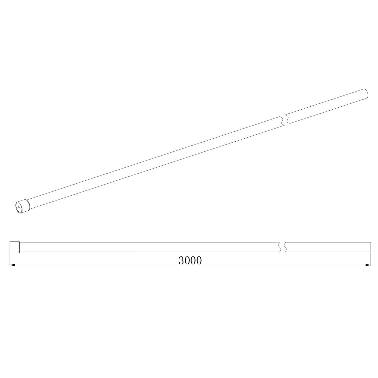 Harbour i10 Chrome Ceiling Supports