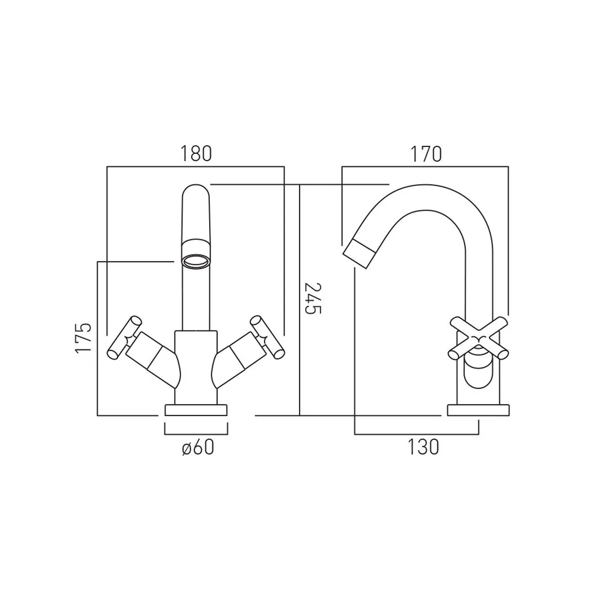 Vado Individual Elements Mono Mixer Tap
