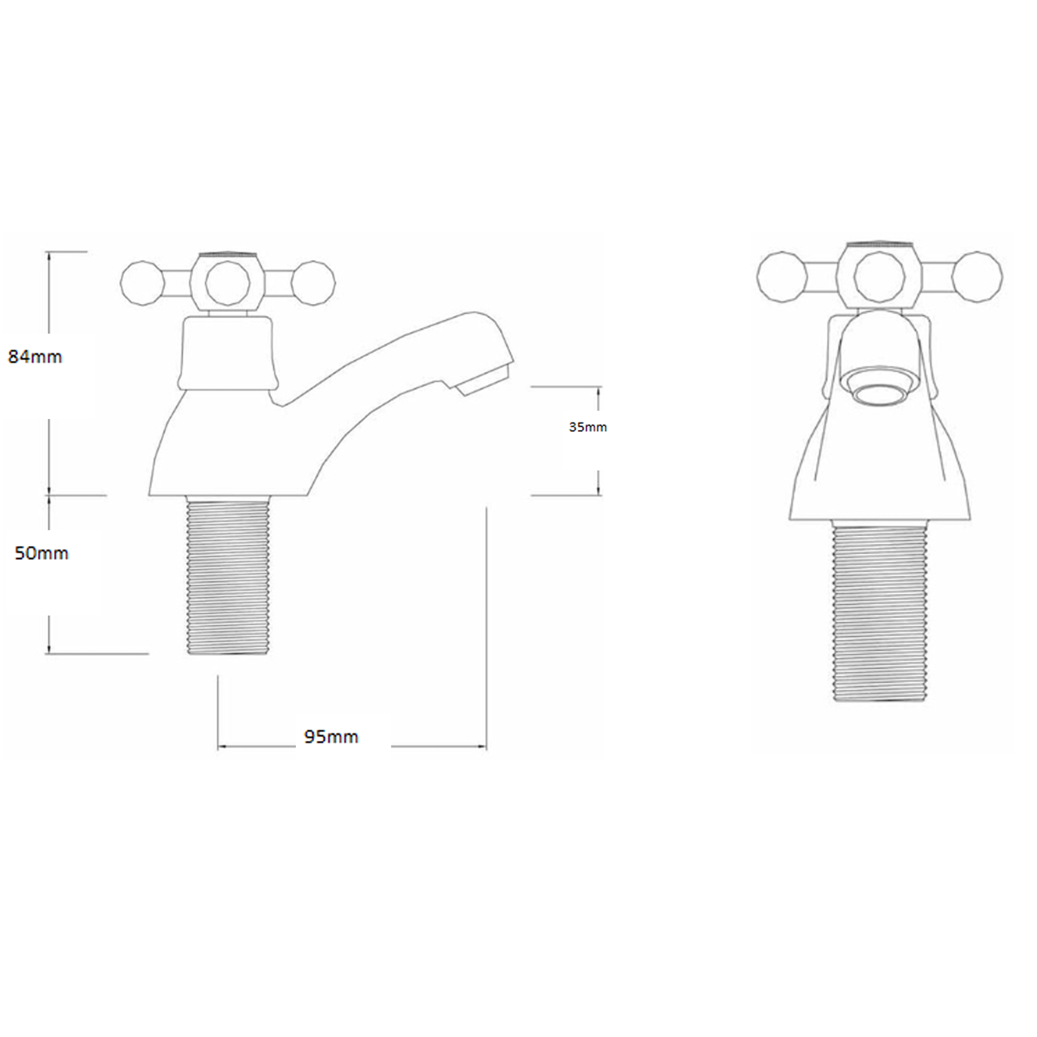 Sagittarius Fantasy Pair of Bath Taps