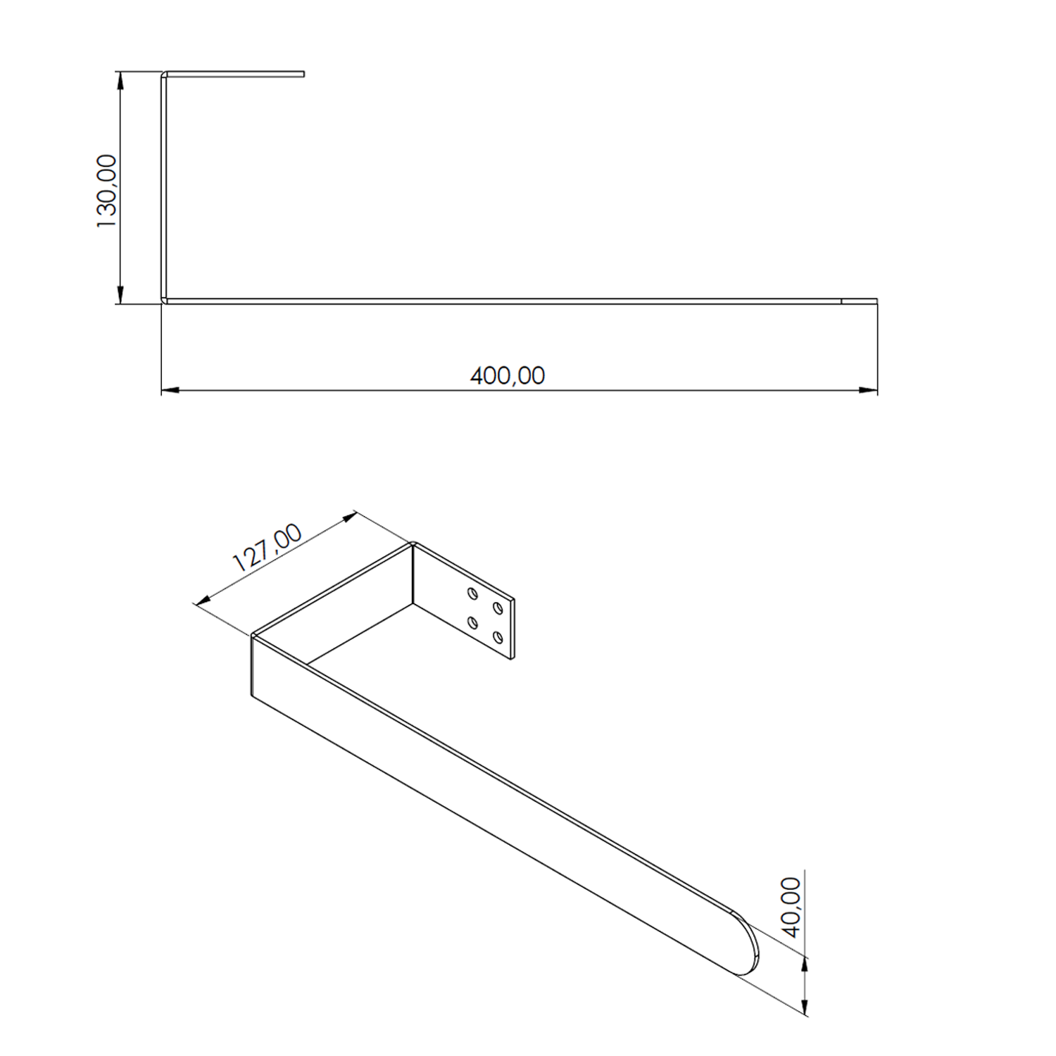 Carisa C Type Radiator Towel Holder