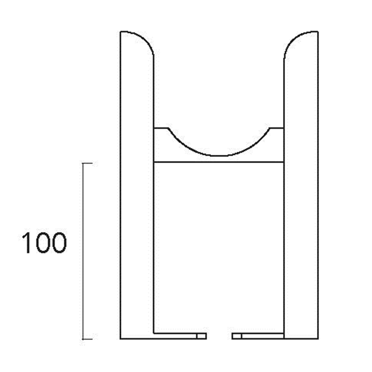 Column Radiator Leg EliteHeat Column Traditional Radiator Floor Mounted Leg | Tap Warehouse