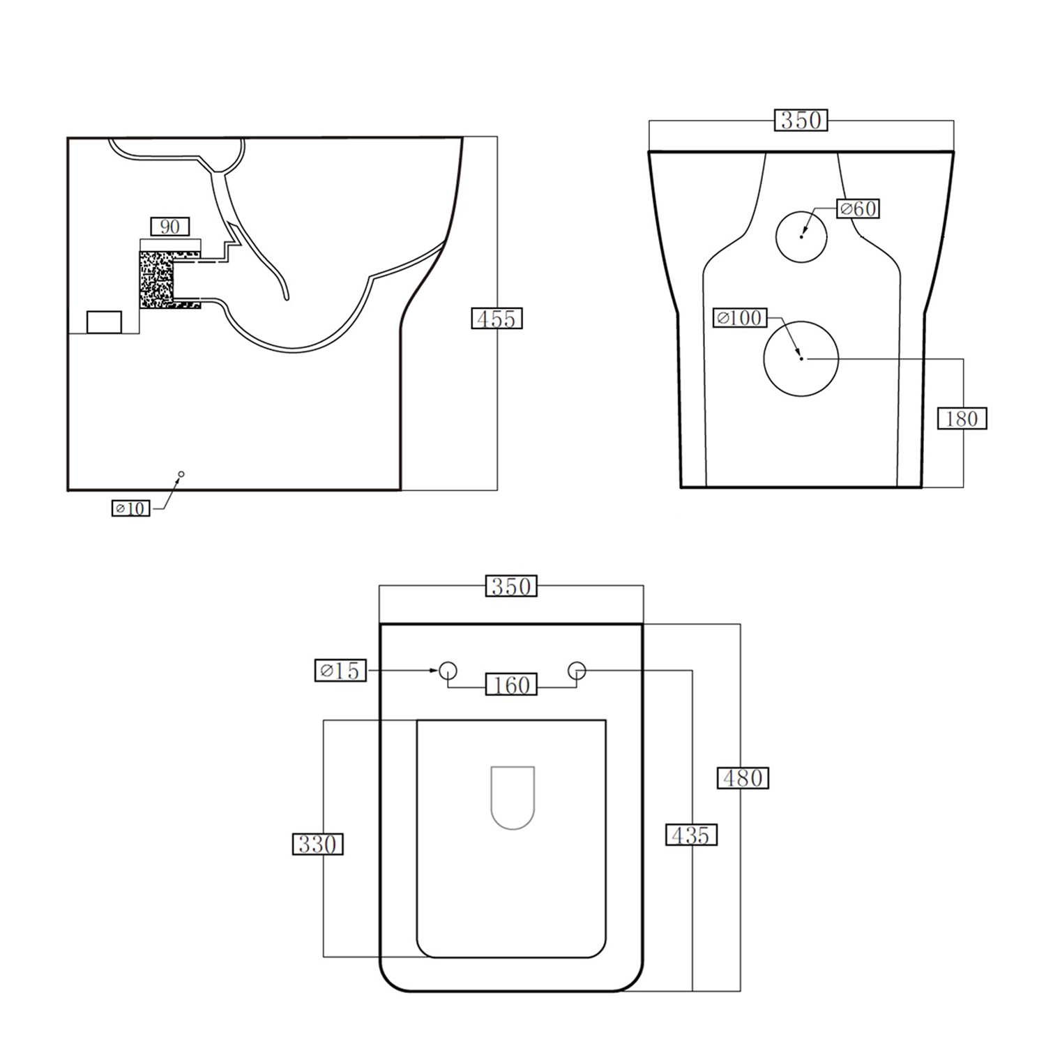 Harbour Alchemy Rimless Back To Wall Comfort Height Toilet & Soft Close Seat