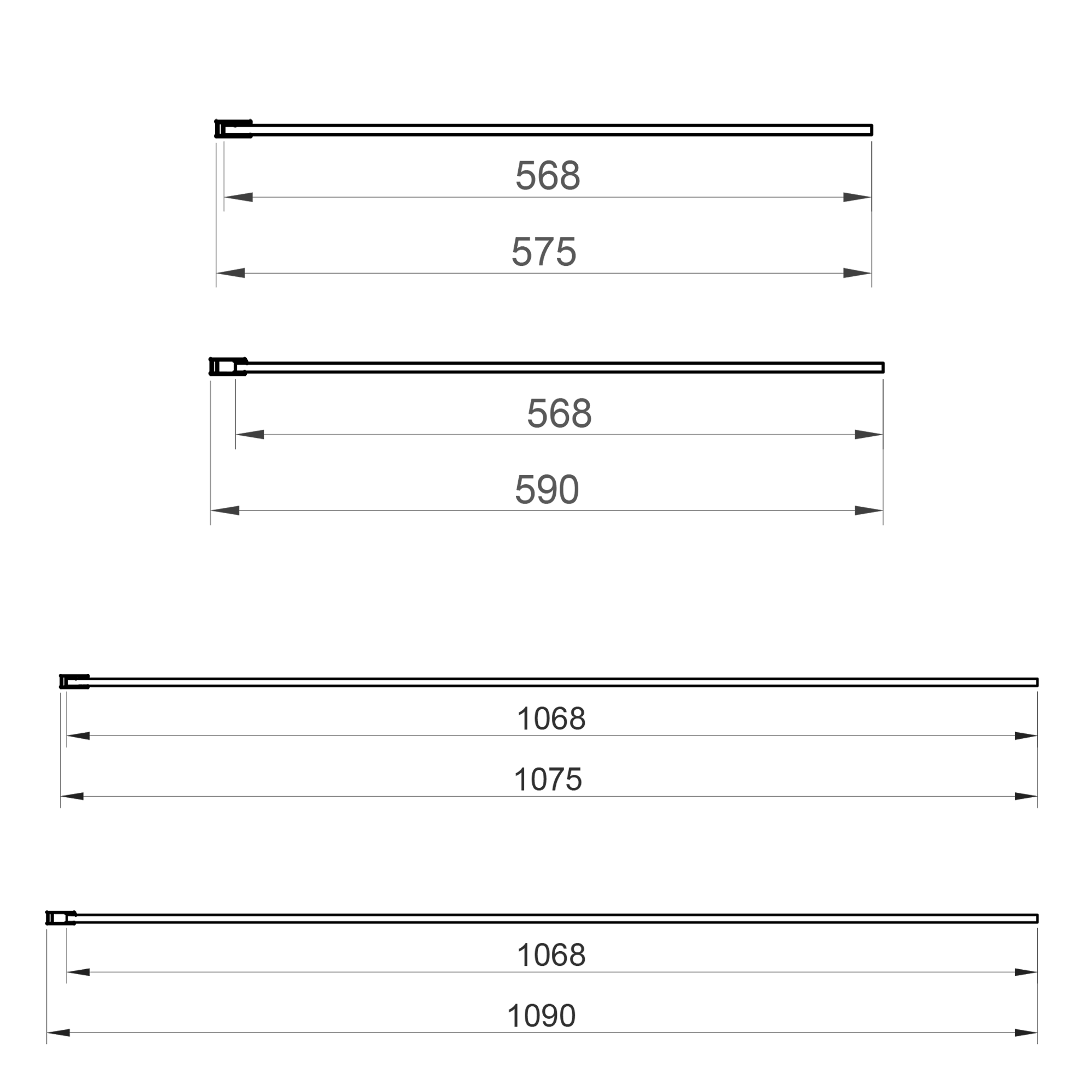 Harbour i8 8mm 2m Tall Easy Clean Wetroom 2 Panel Pack