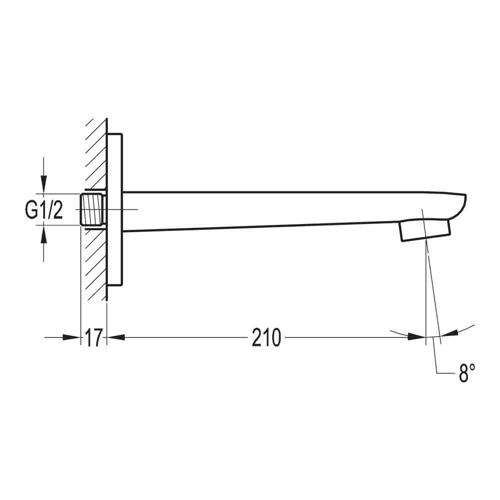 Flova Urban Bath Spout