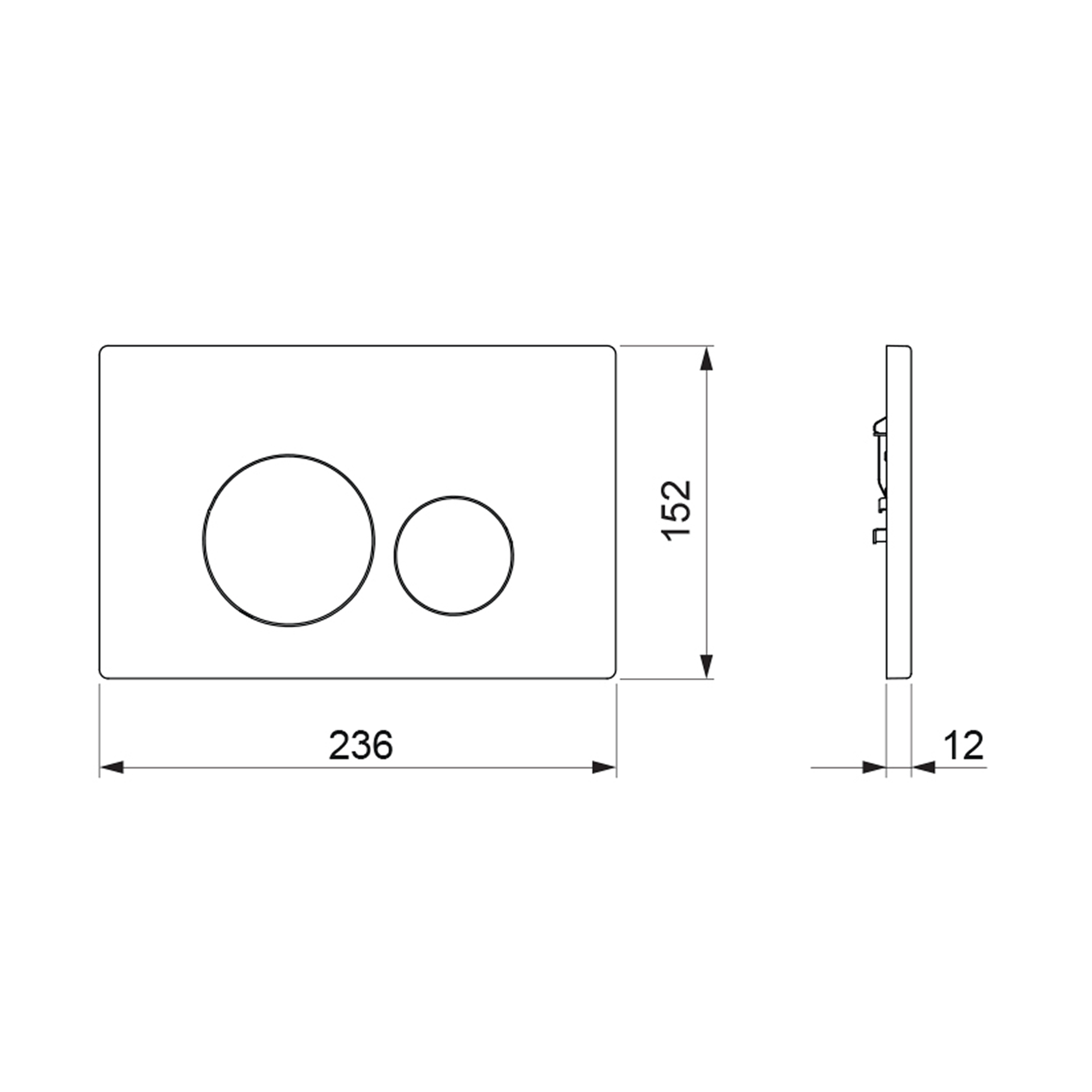 Abacus ISO Flush Plate