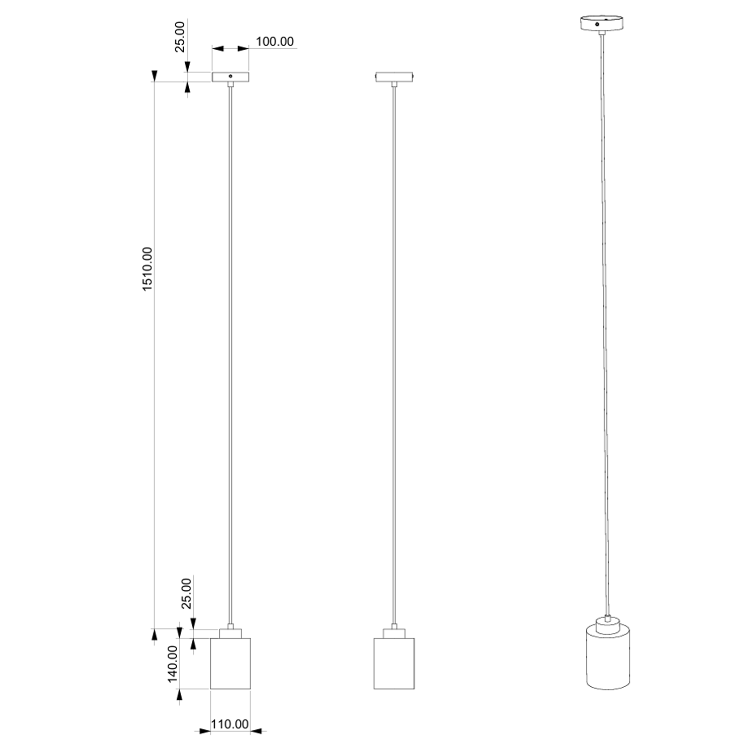 Drench Hanging Pendant Stone Light