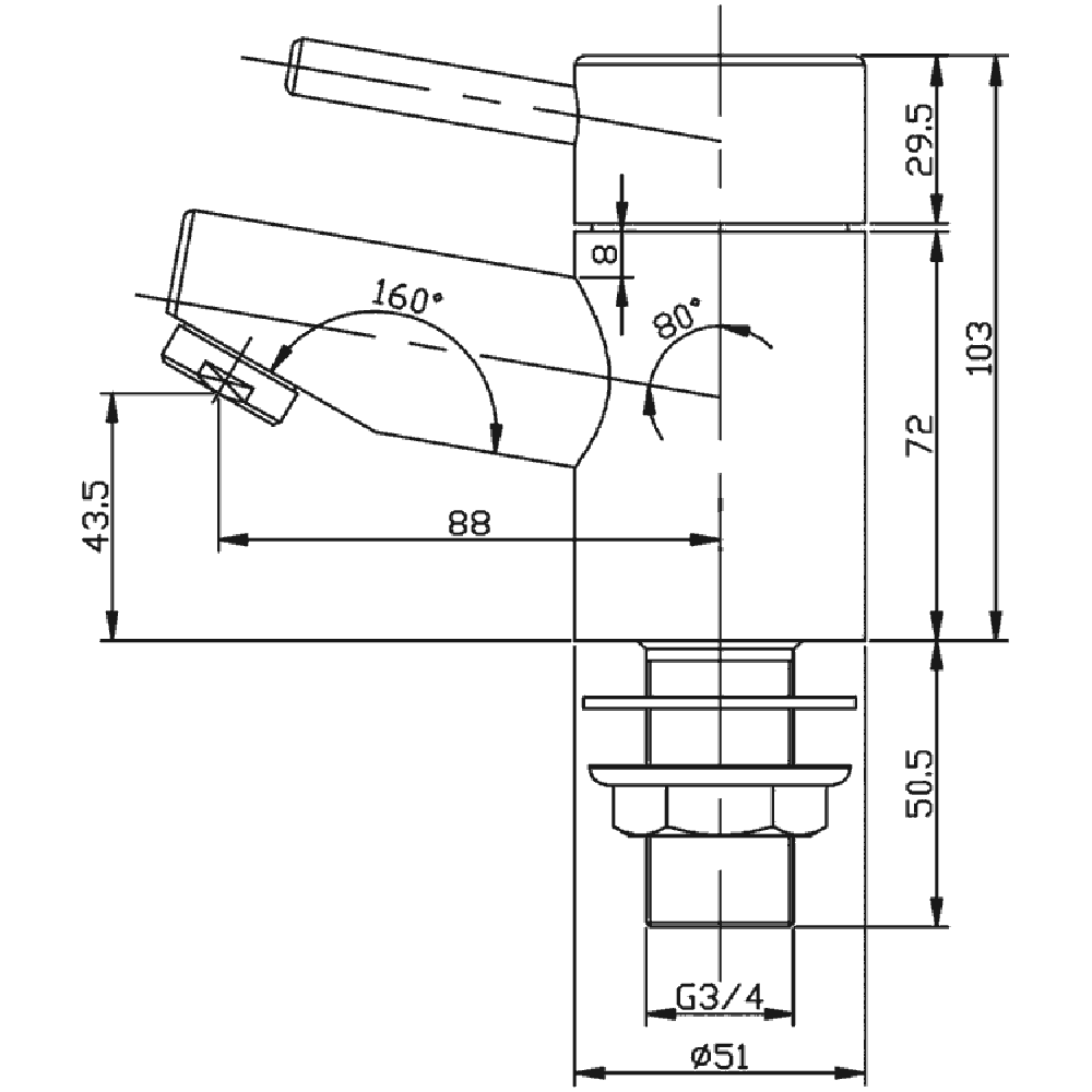 Vellamo Curvo Bath Pillar Taps