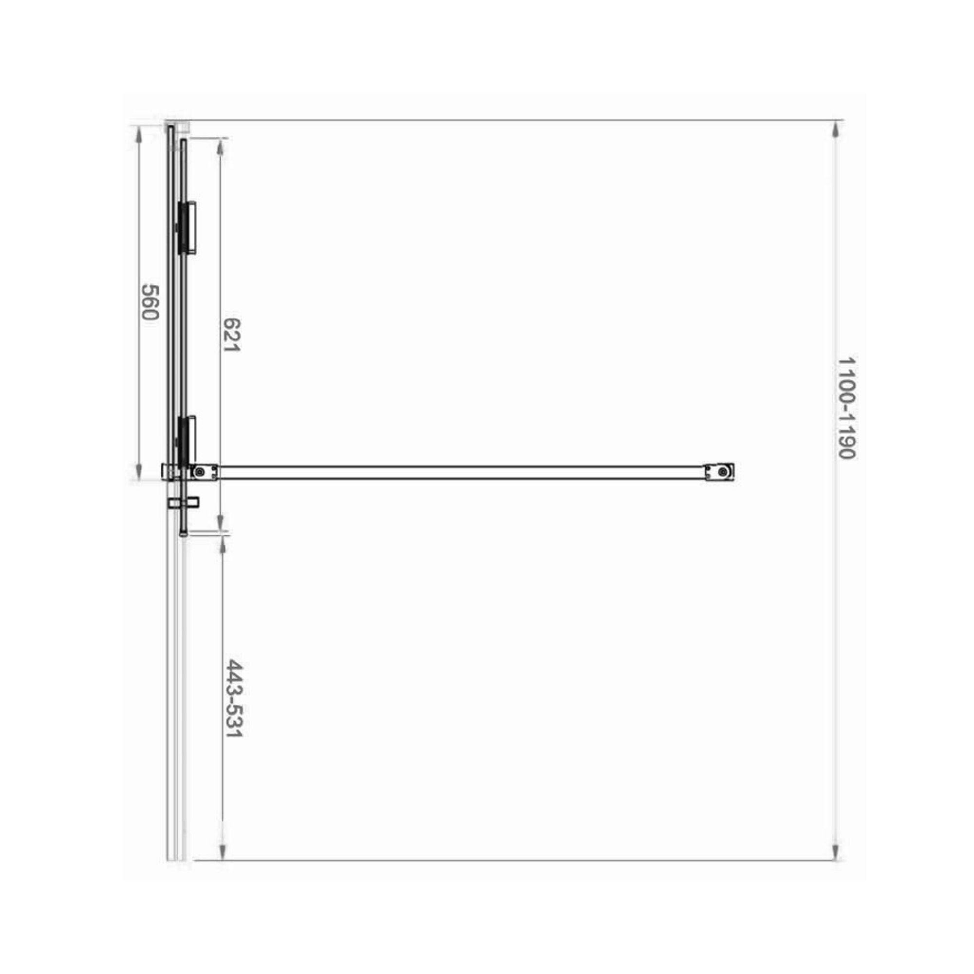Harbour Momentum 8mm Easy Clean 2m Tall Sliding or Wetroom Shower Door & Optional Side Panel - Chrome