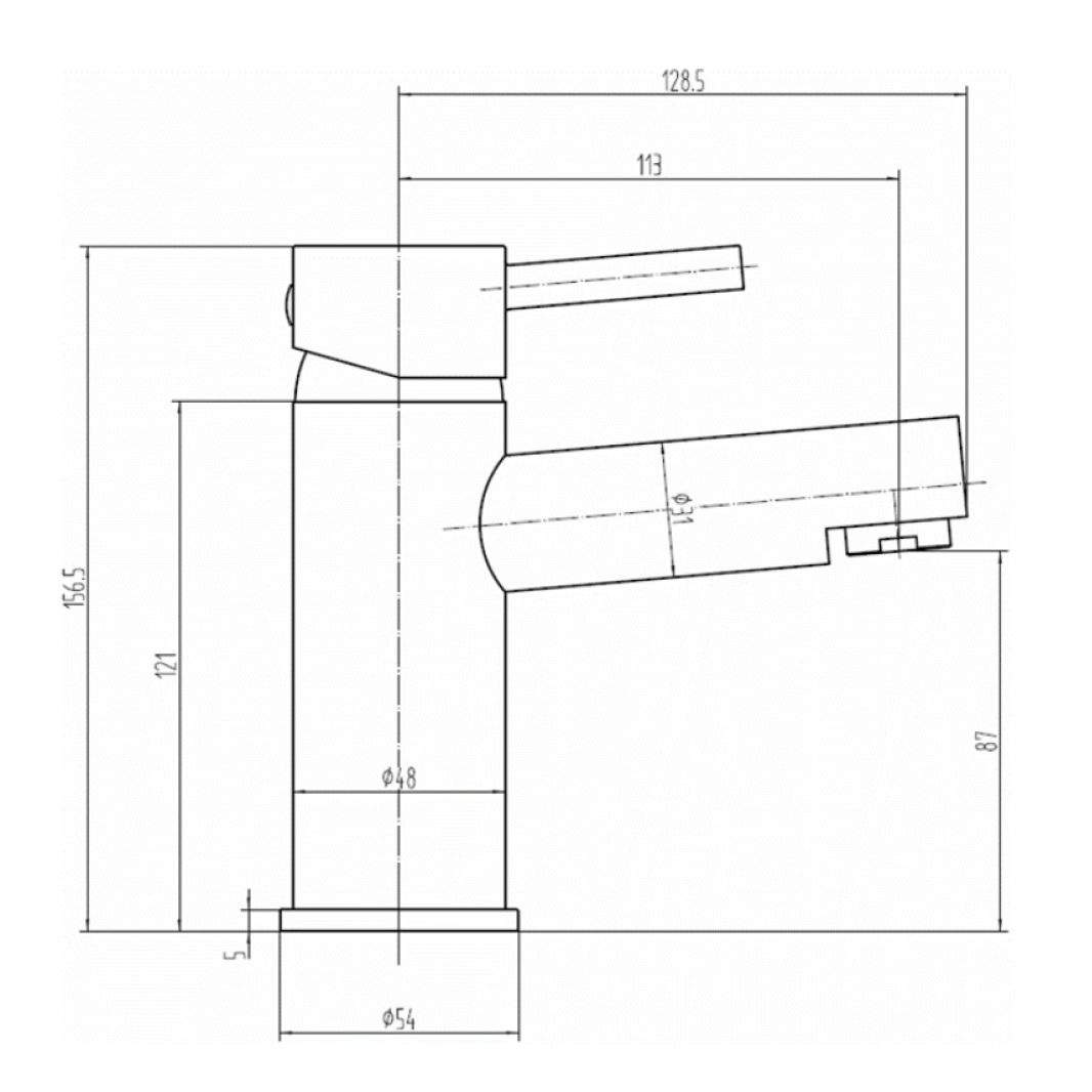 Sagittarius Piazza Monobloc Basin Mixer with Clicker Waste