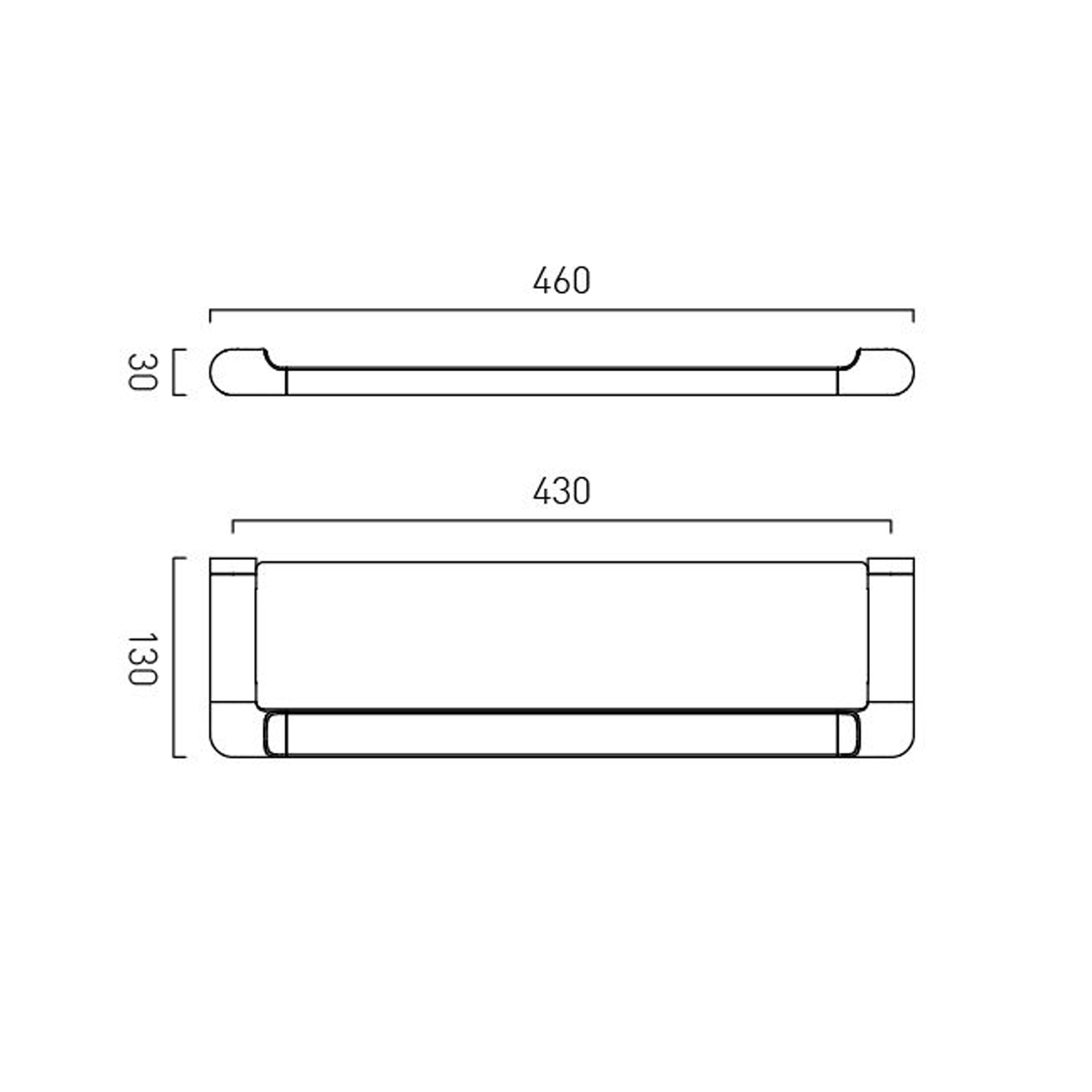 Vado Zoo Metal Shower Shelf
